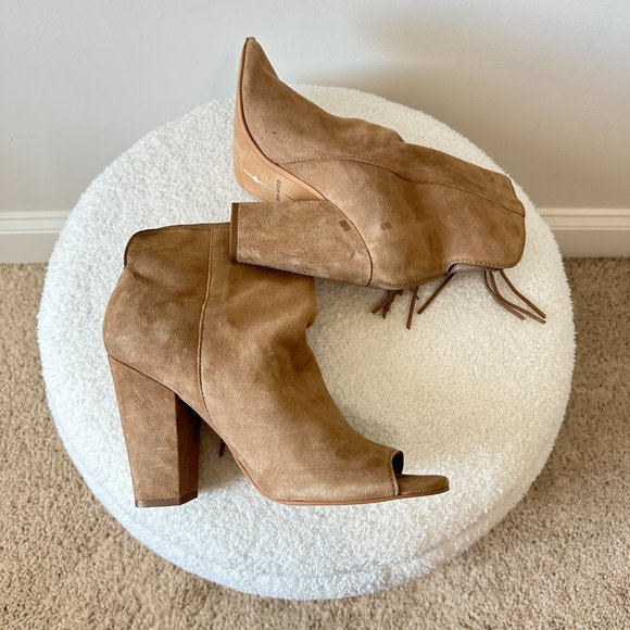 dolce vita peep toe booties